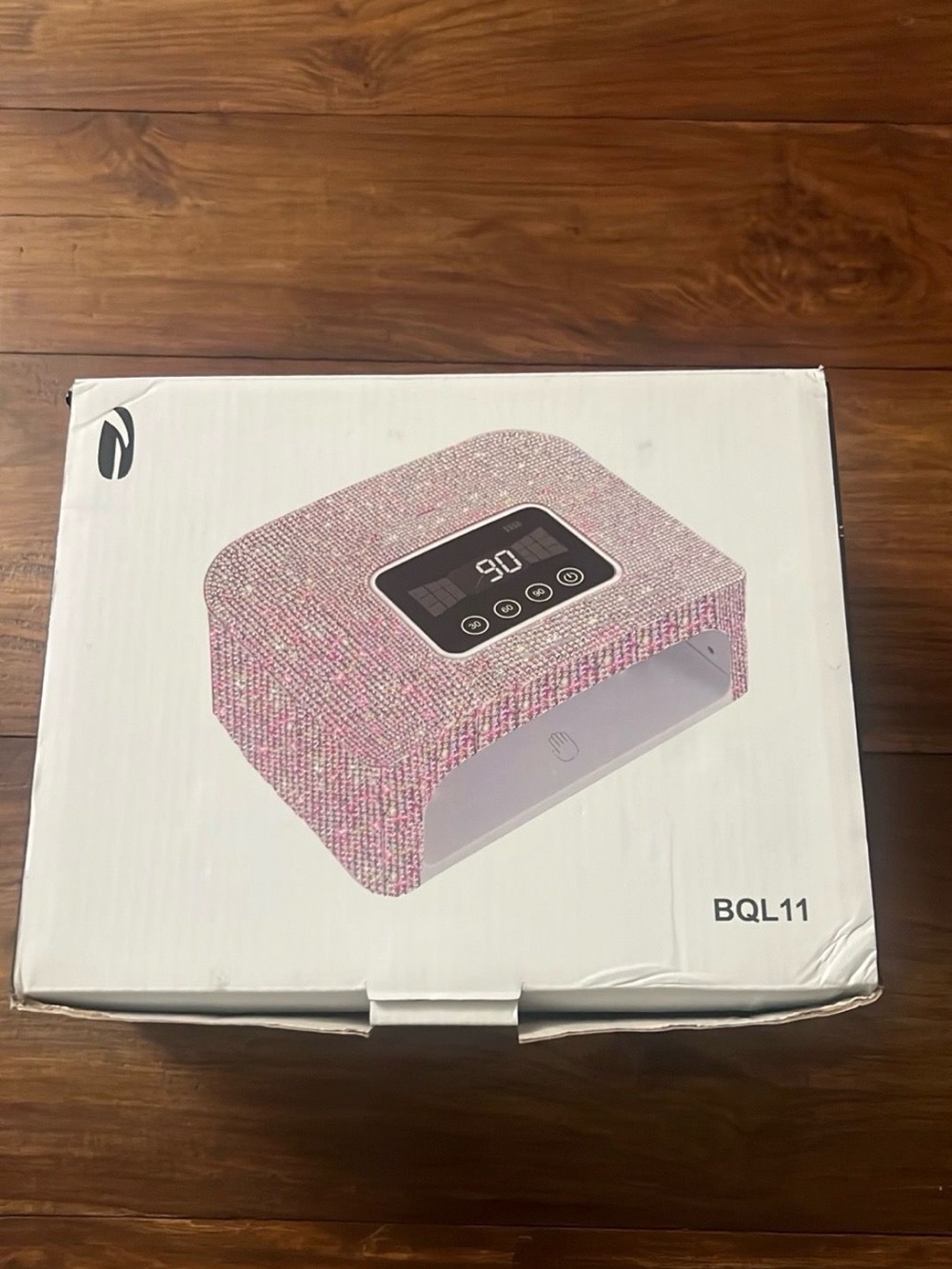 BQL11 Pink Glitter LED Nail Lamp
